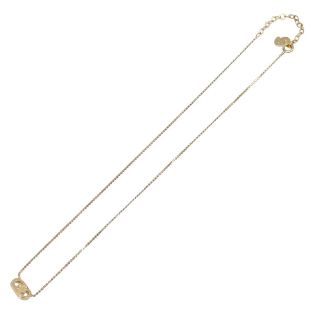 Christian Dior Necklace metal Gold Auth 205475