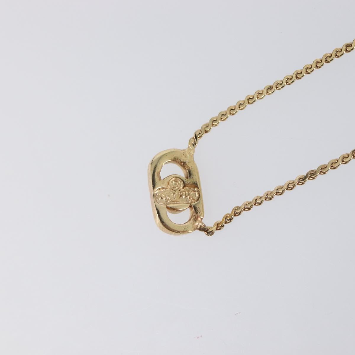 Christian Dior Necklace metal Gold Auth 205475