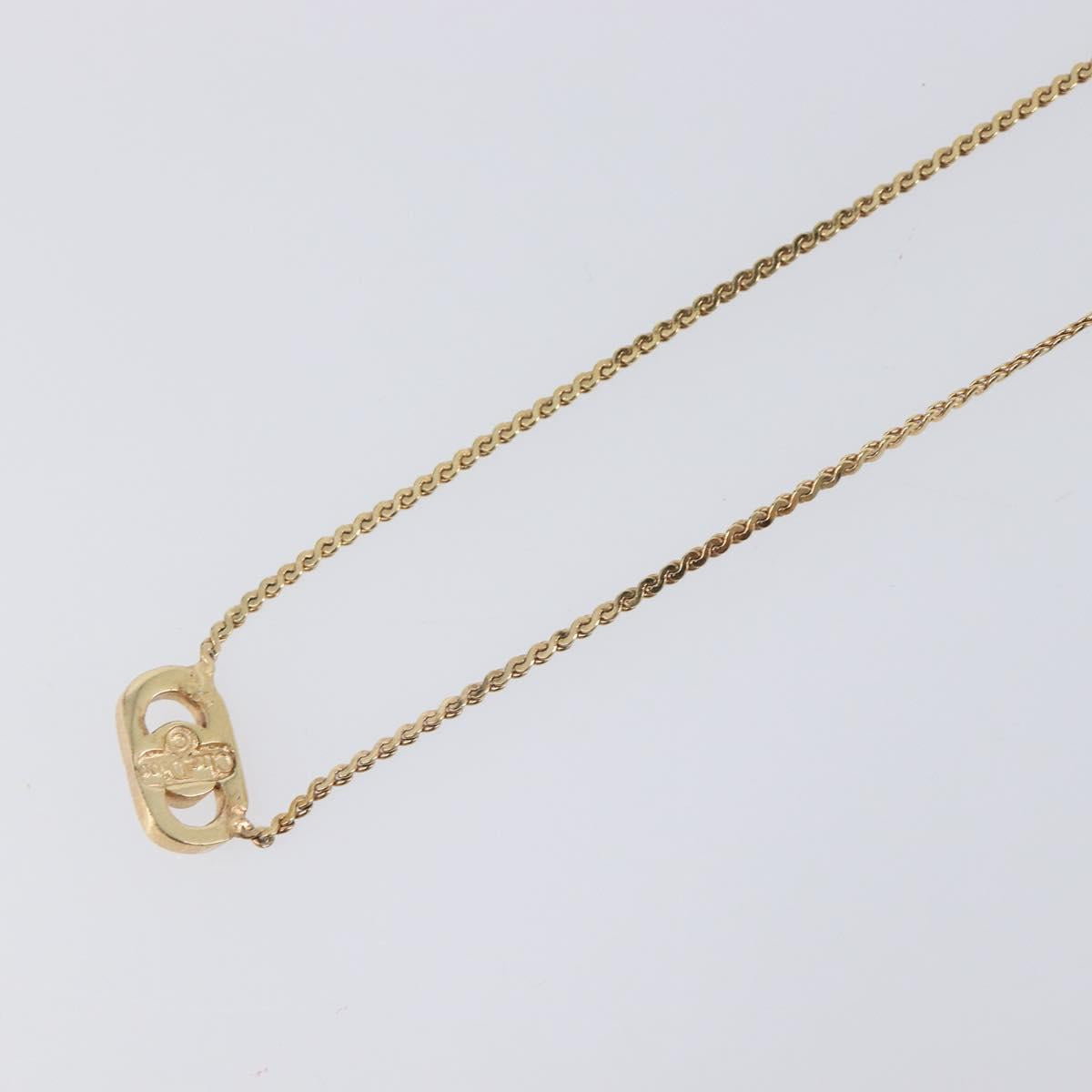 Christian Dior Necklace metal Gold Auth 205475