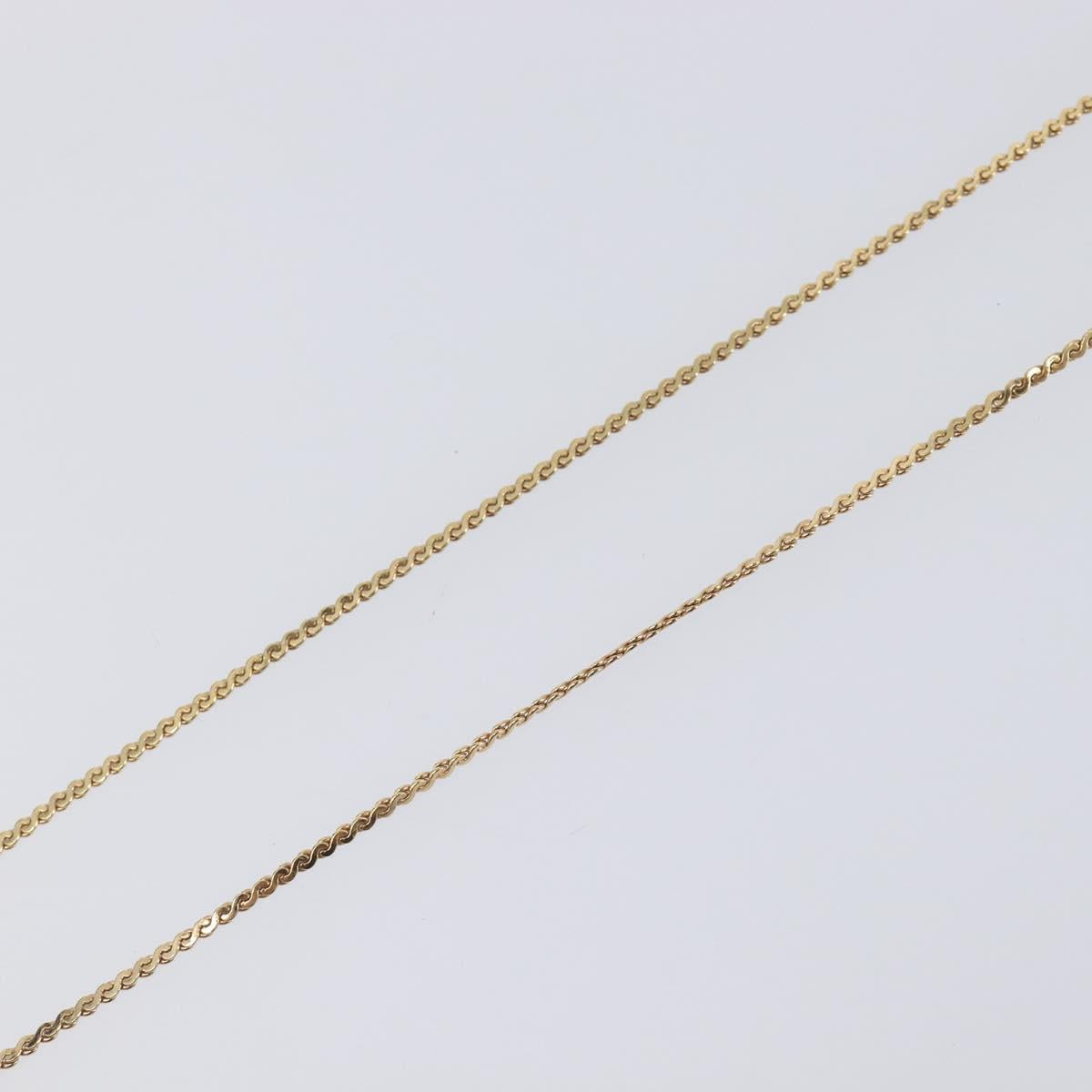 Christian Dior Necklace metal Gold Auth 205475