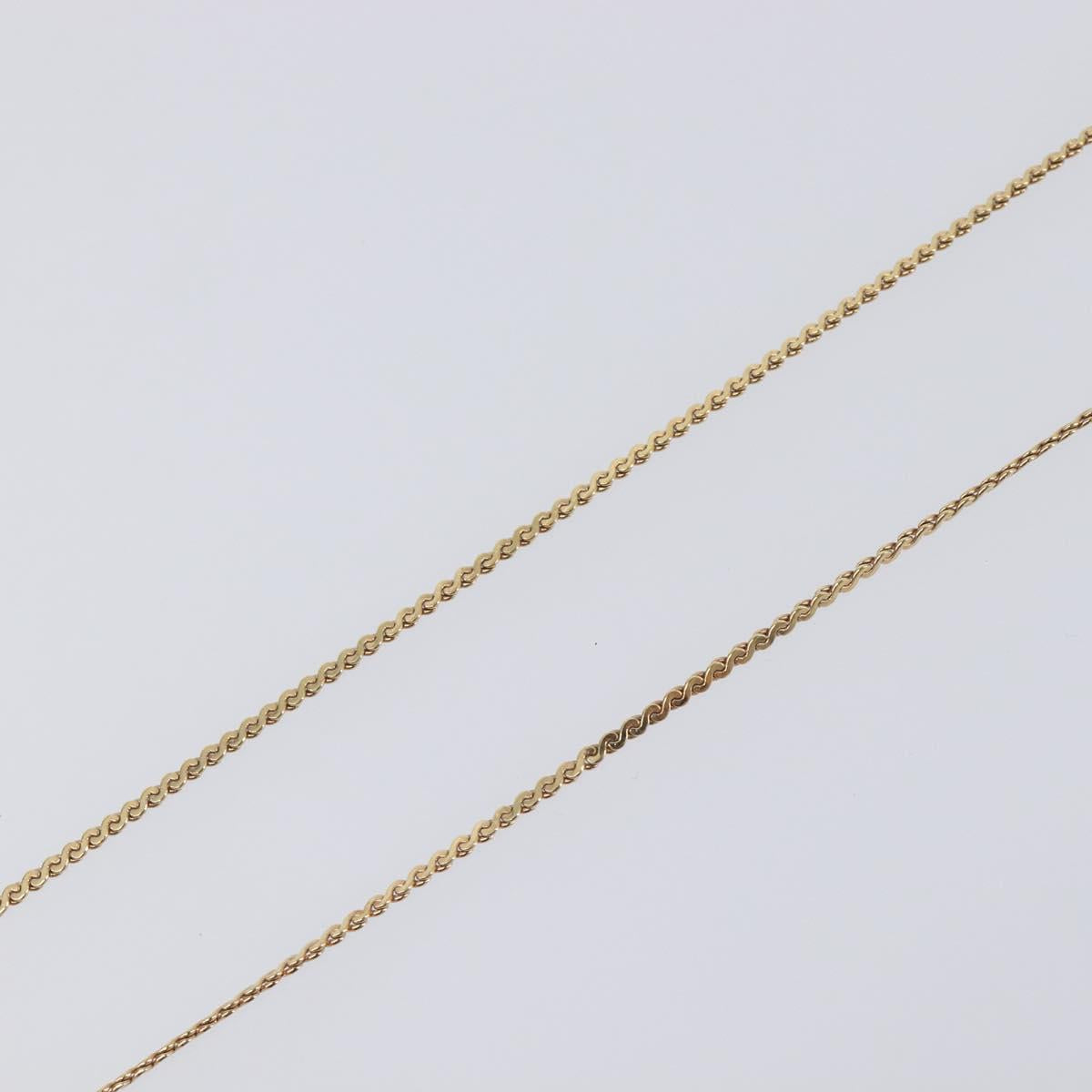 Christian Dior Necklace metal Gold Auth 205475