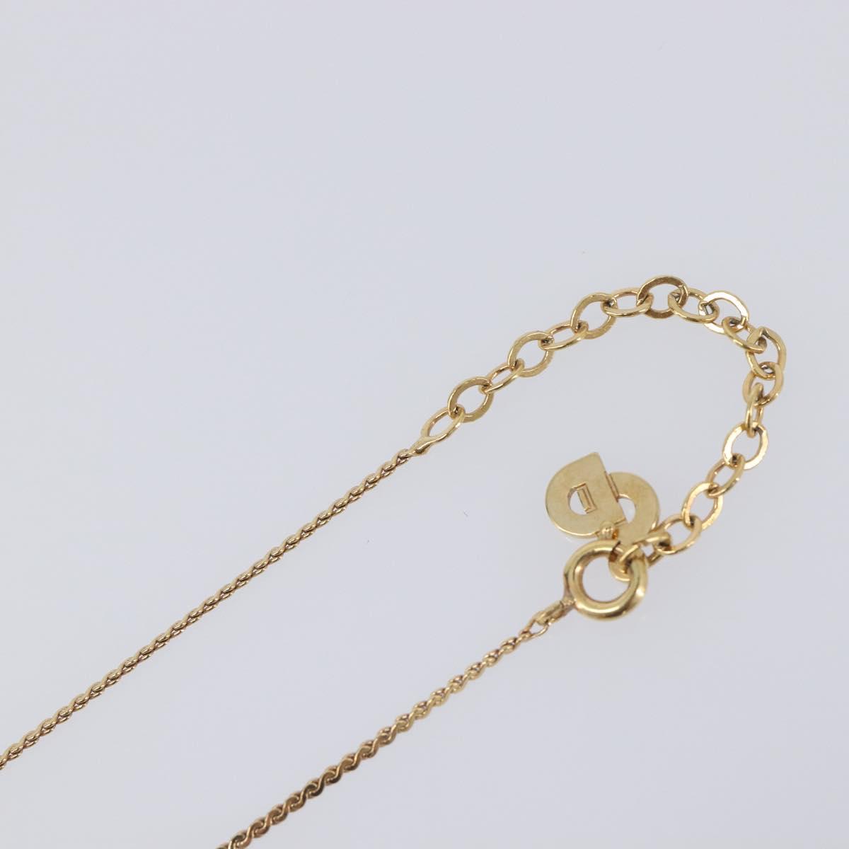 Christian Dior Necklace metal Gold Auth 205475
