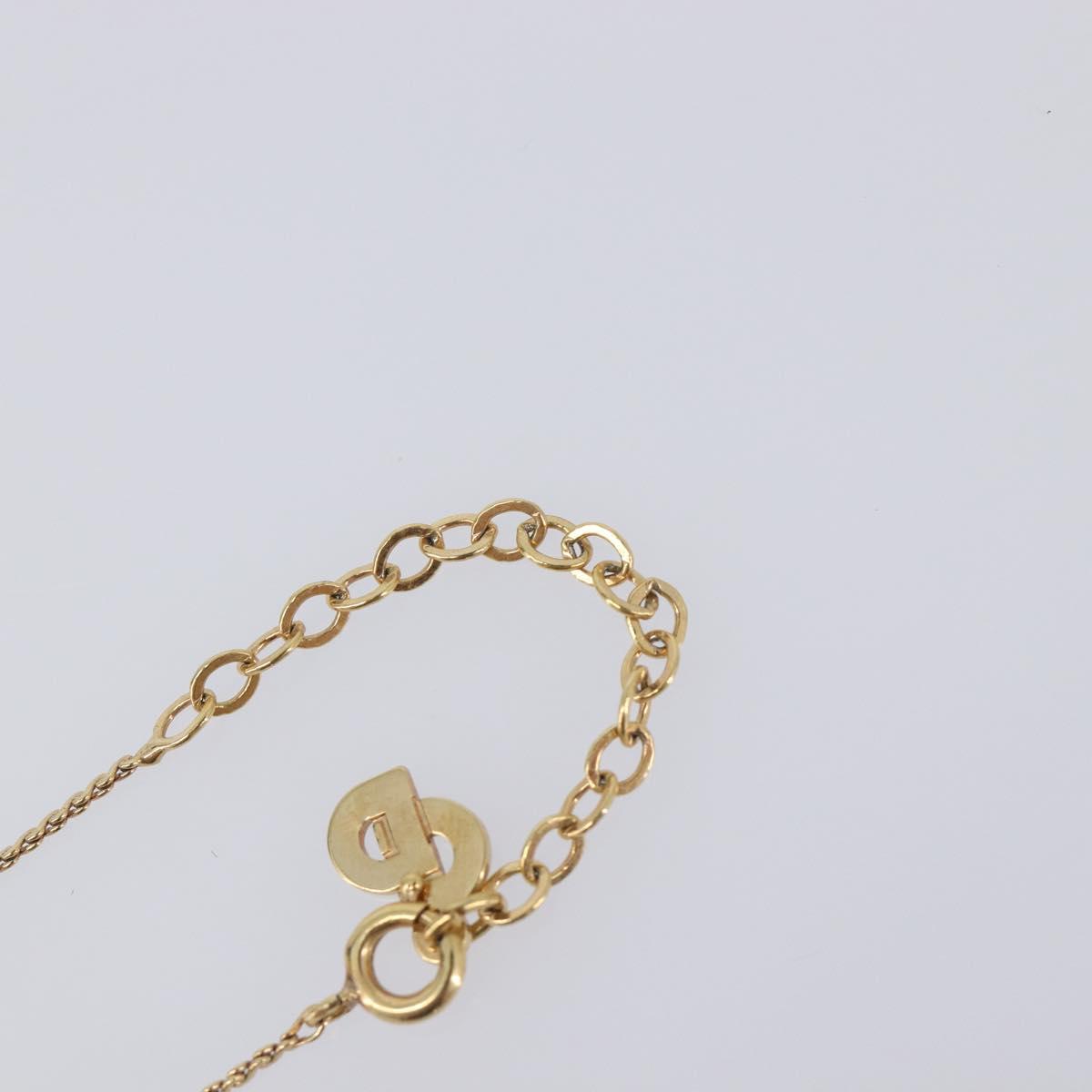 Christian Dior Necklace metal Gold Auth 205475