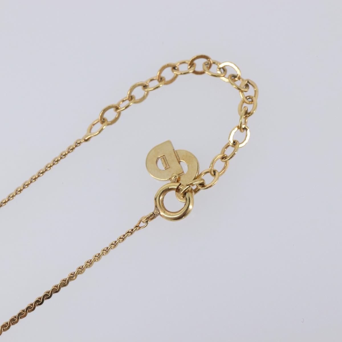 Christian Dior Necklace metal Gold Auth 205475