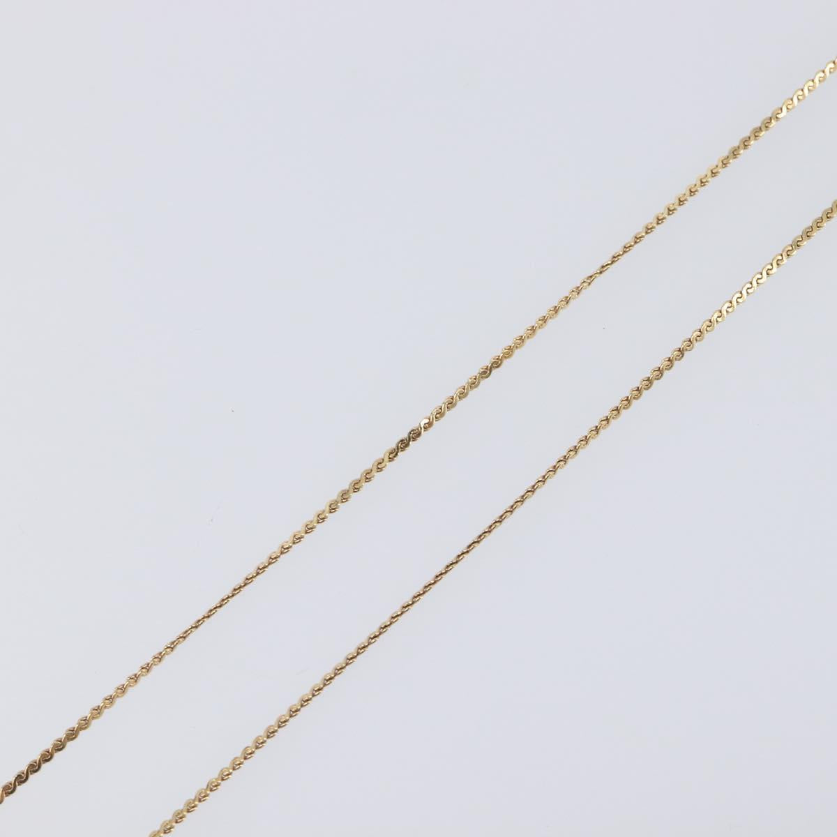Christian Dior Necklace metal Gold Auth 205475