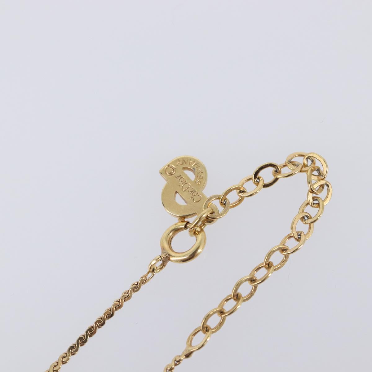 Christian Dior Necklace metal Gold Auth 205475