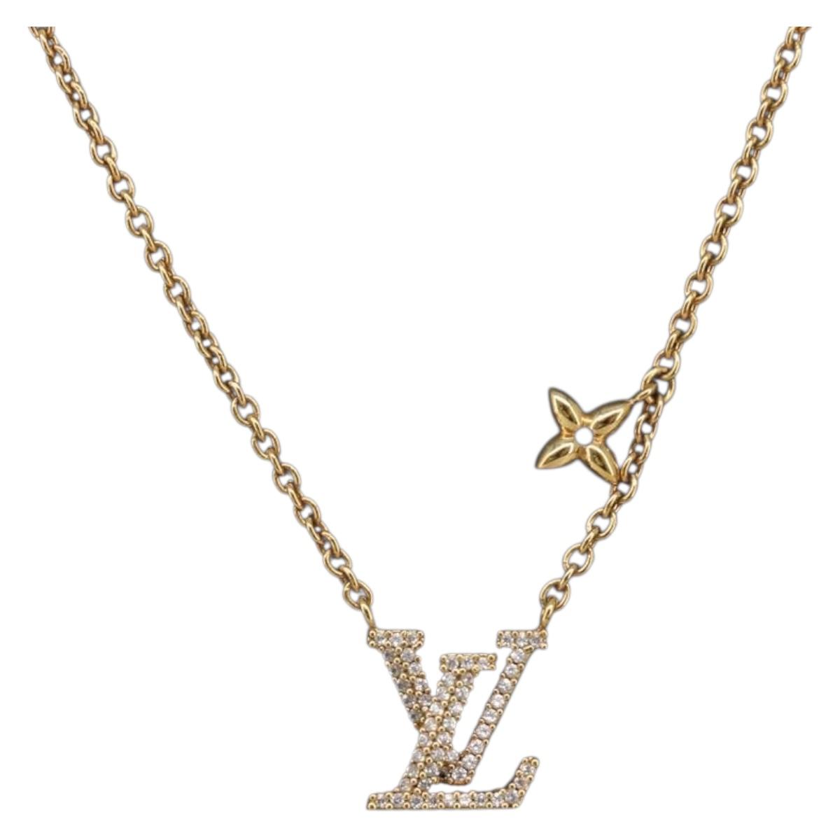 LOUIS VUITTON LV Iconic Necklace metal Silver M00596 LV Auth 205480M