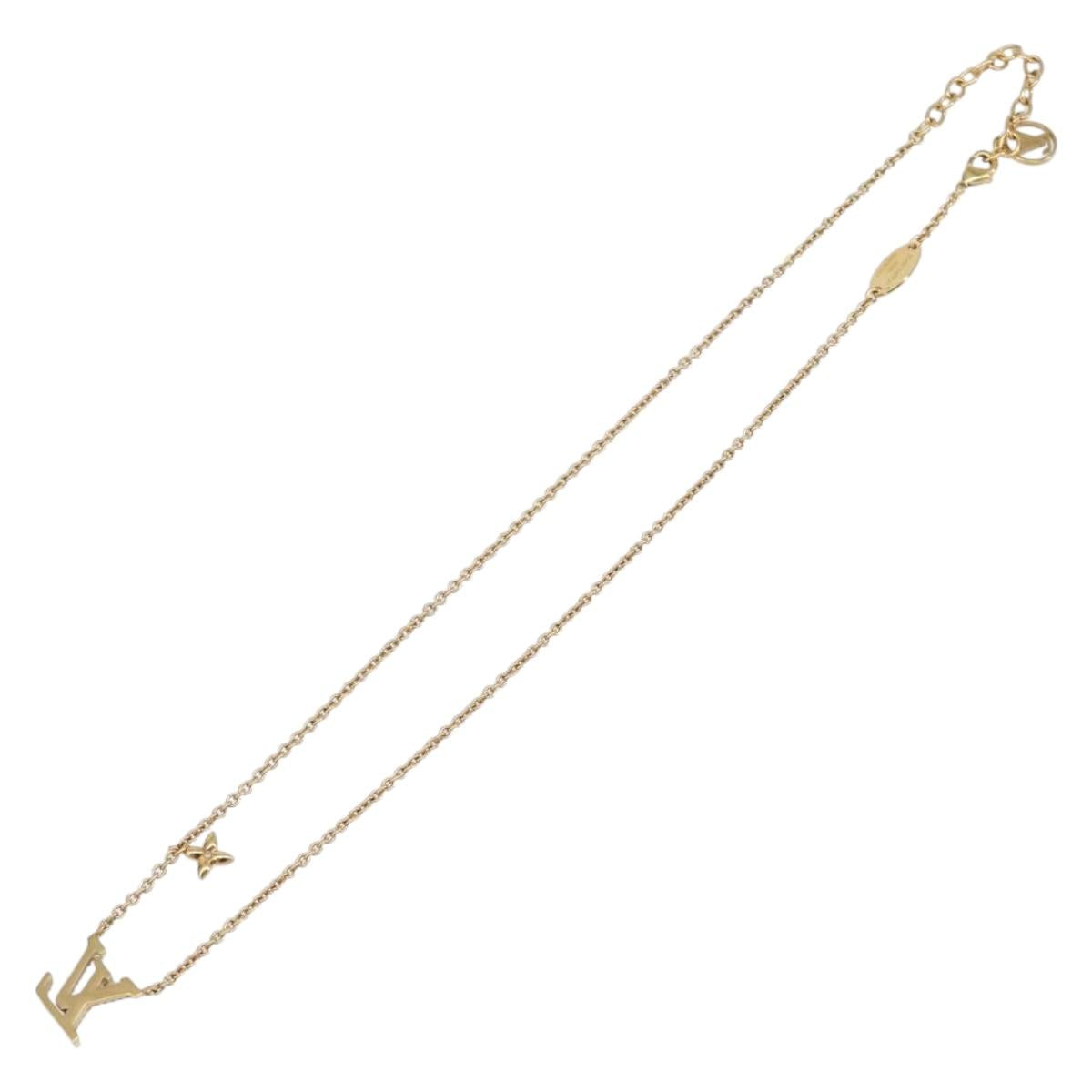 LOUIS VUITTON LV Iconic Necklace metal Silver M00596 LV Auth 205480M