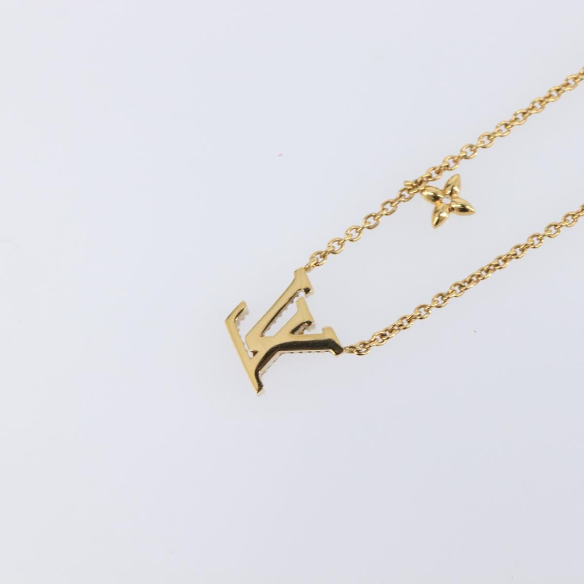LOUIS VUITTON LV Iconic Necklace metal Silver M00596 LV Auth 205480M