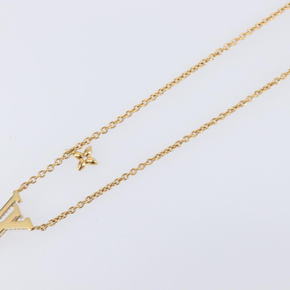 LOUIS VUITTON LV Iconic Necklace metal Silver M00596 LV Auth 205480M