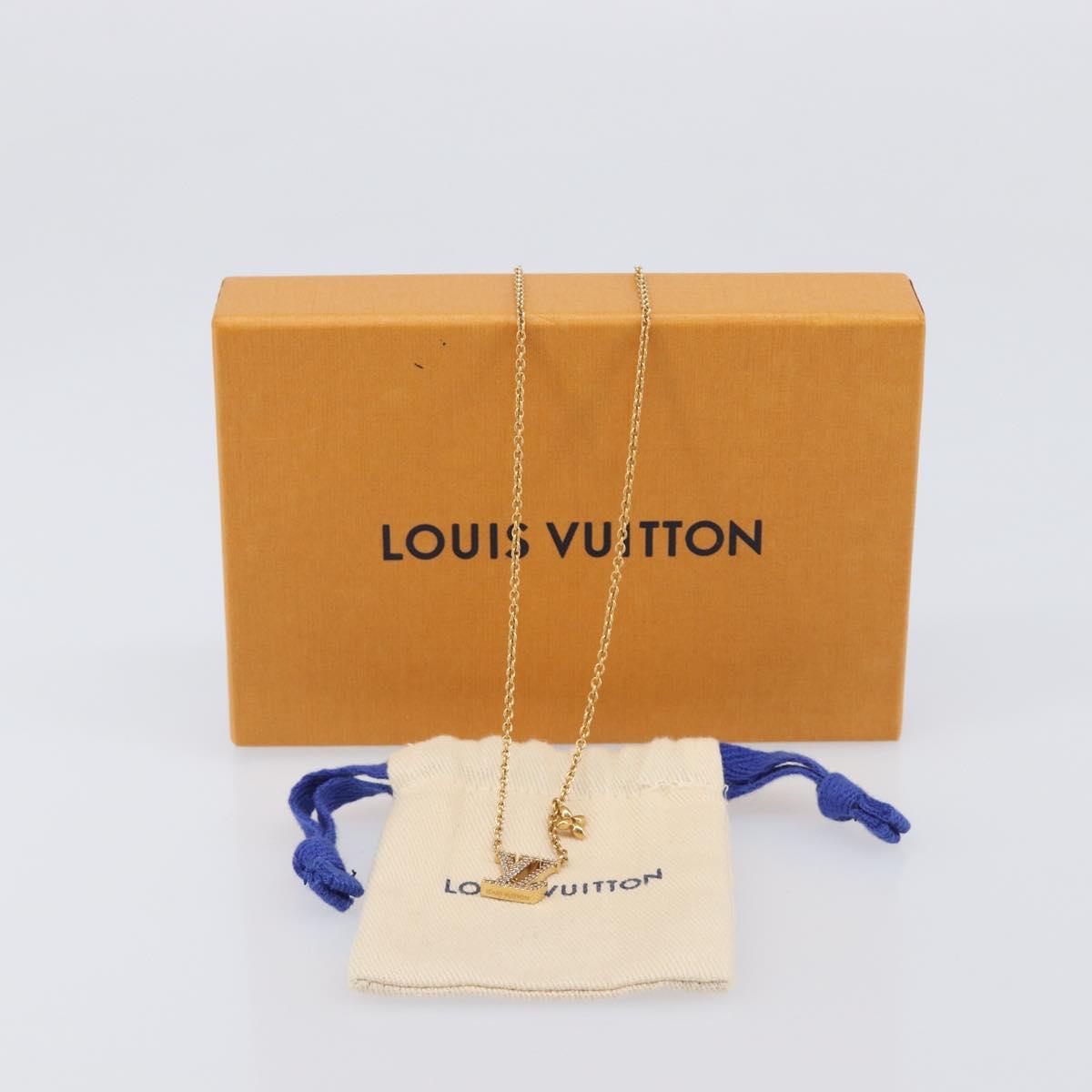 LOUIS VUITTON LV Iconic Necklace metal Silver M00596 LV Auth 205480M
