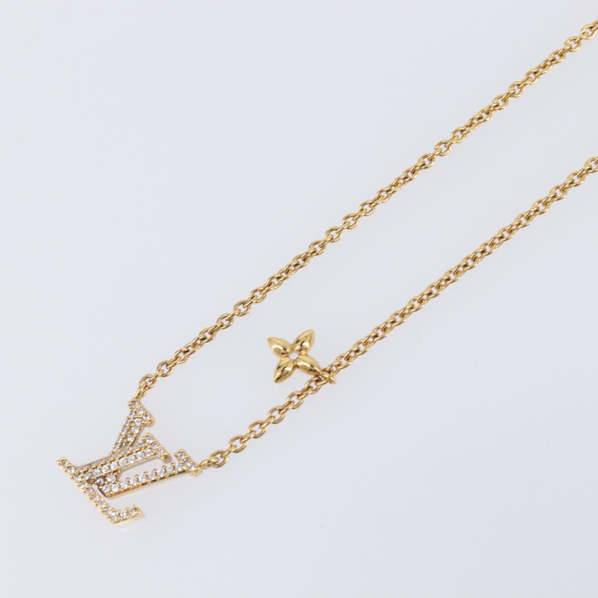 LOUIS VUITTON LV Iconic Necklace metal Silver M00596 LV Auth 205480M