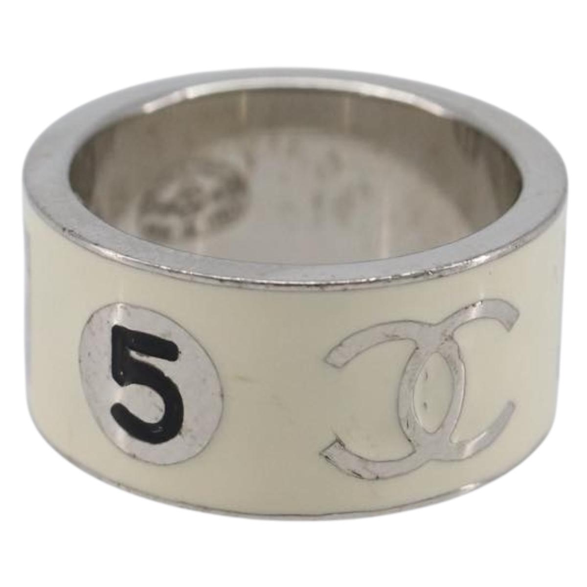 CHANEL Las Vegas Exclusive Playing Cards Casino Ring metal Silver Auth 205481M