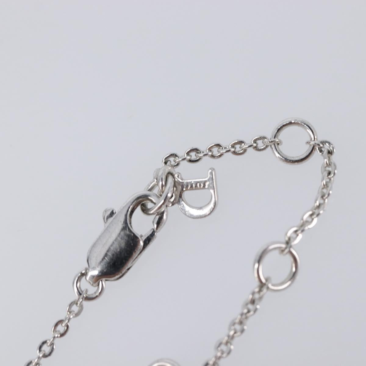 Christian Dior Necklace metal Silver Auth 205482M