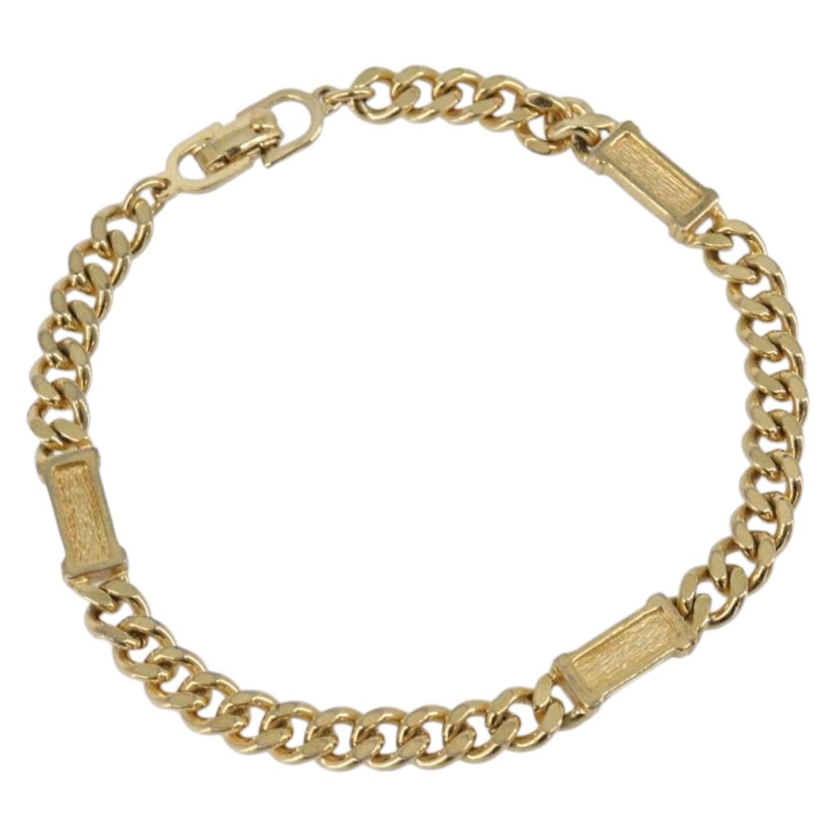 Christian Dior Bracelet metal Gold Auth 205486
