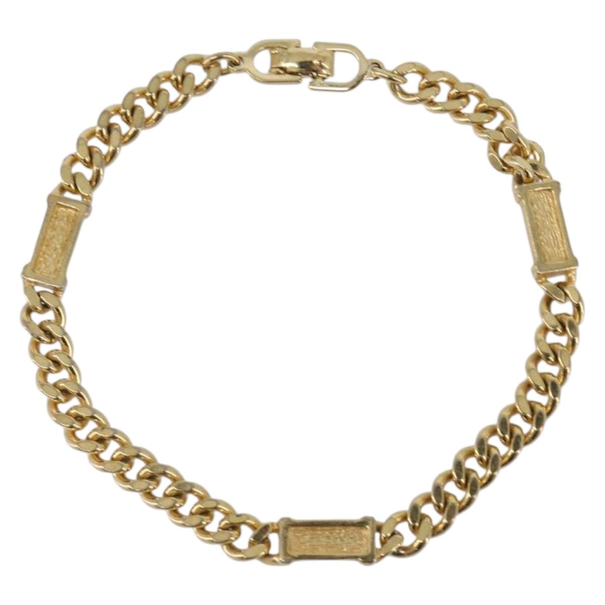 Christian Dior Bracelet metal Gold Auth 205486