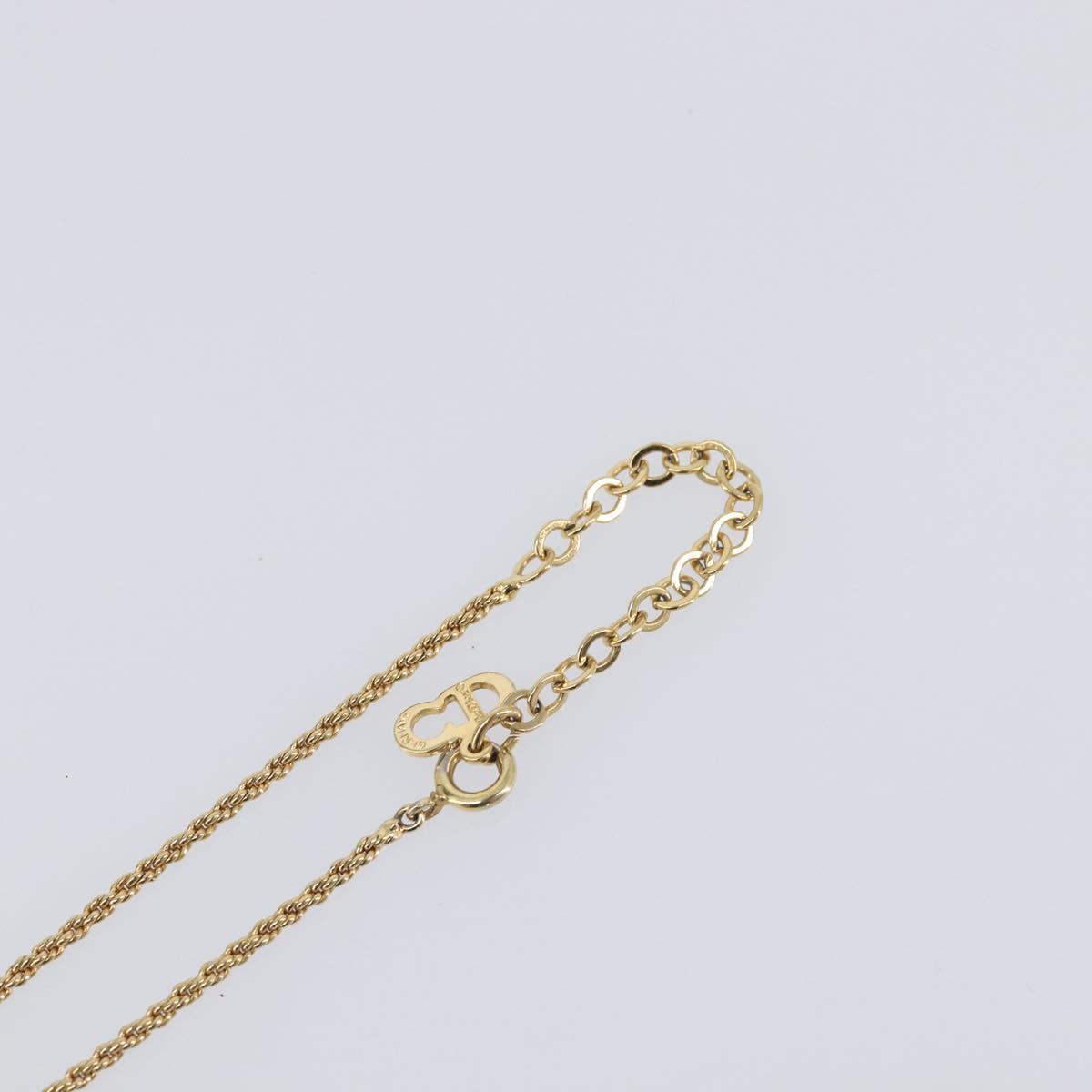Christian Dior Necklace metal Gold Auth 205492