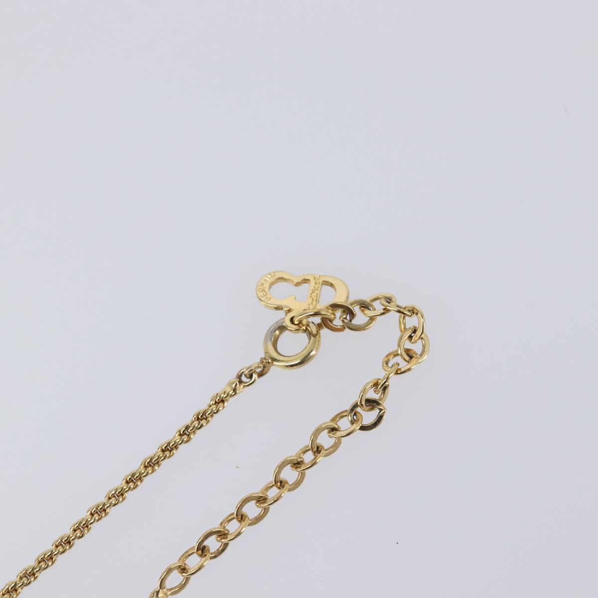 Christian Dior Necklace metal Gold Auth 205492