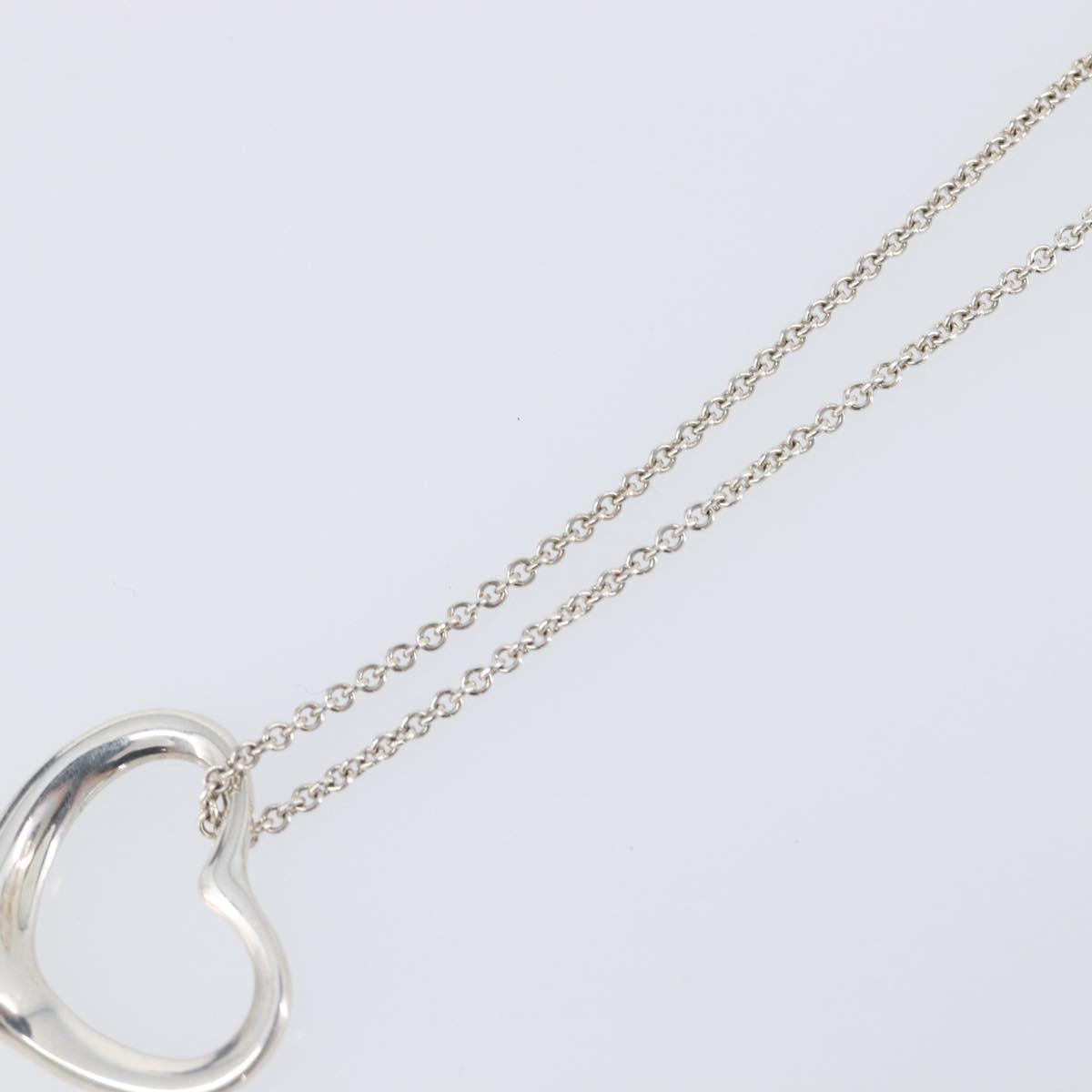 Tiffany & Co. Open Heart Necklace Ag925 Silver Auth 205493M