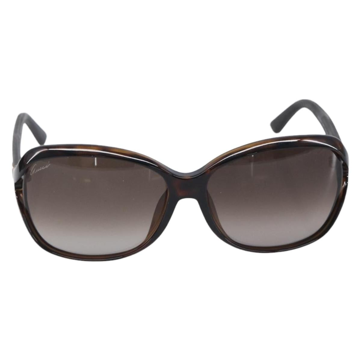 GUCCI Sunglasses plastic Brown Auth 205498M