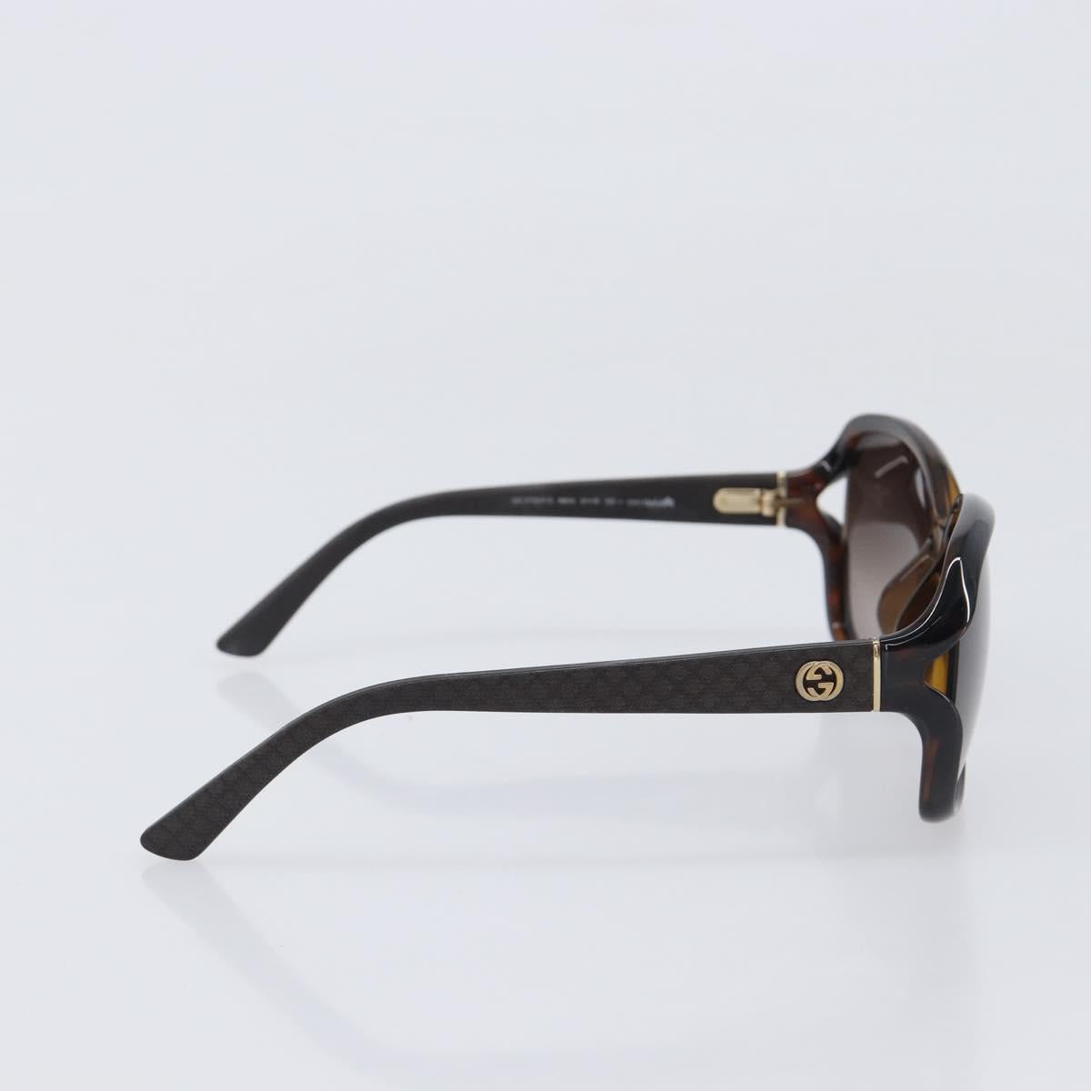 GUCCI Sunglasses plastic Brown Auth 205498M