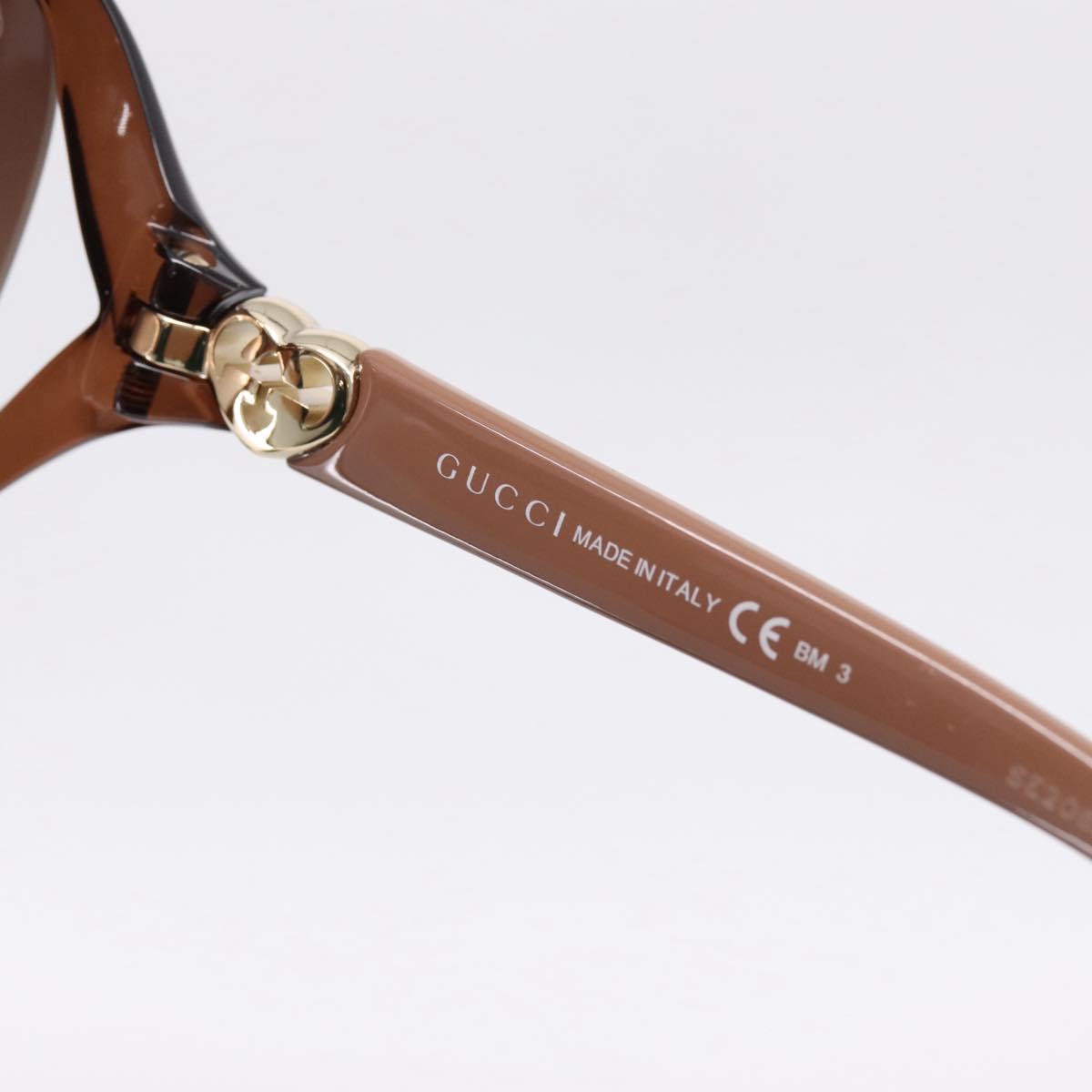 GUCCI Sunglasses plastic Brown Auth 205499M