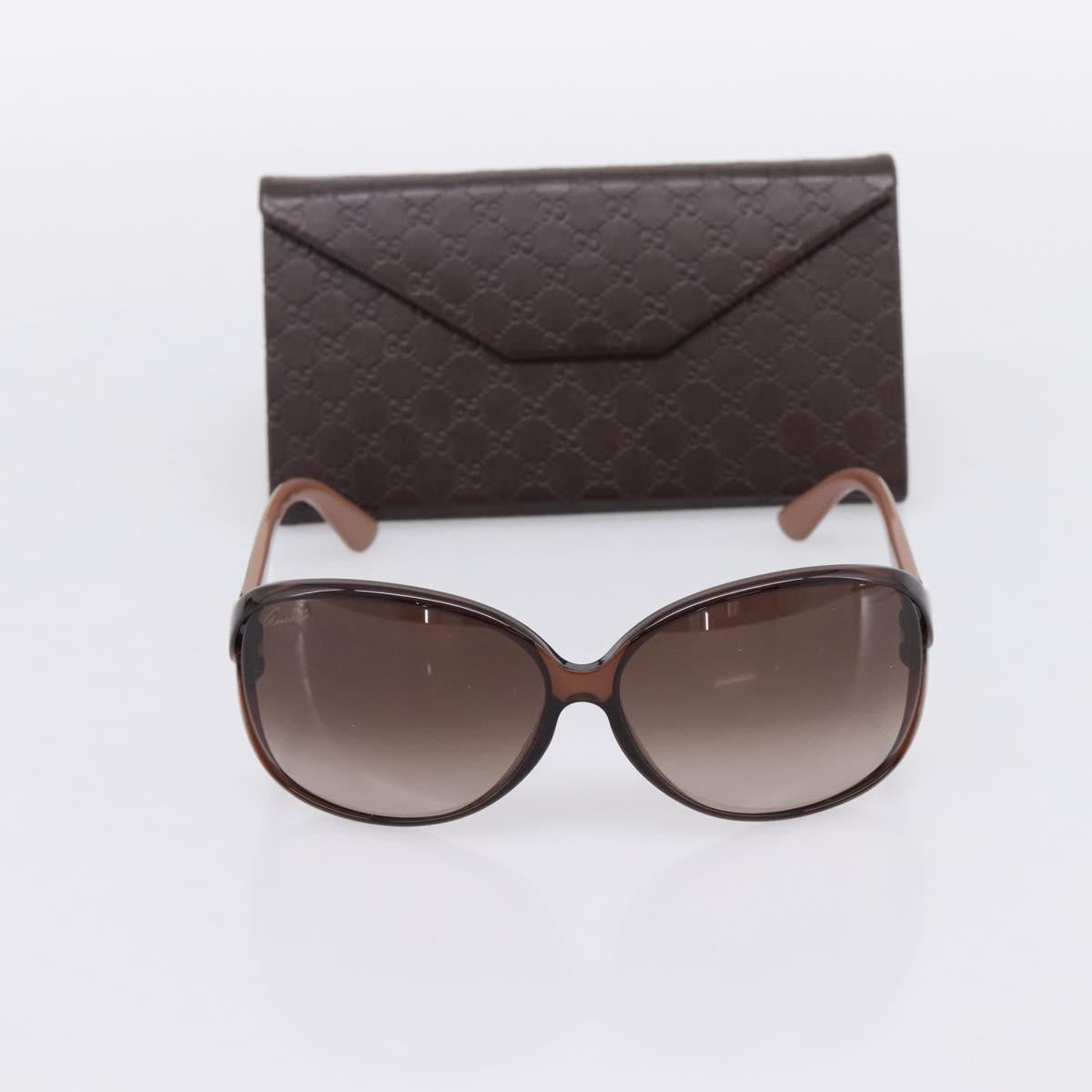 GUCCI Sunglasses plastic Brown Auth 205499M