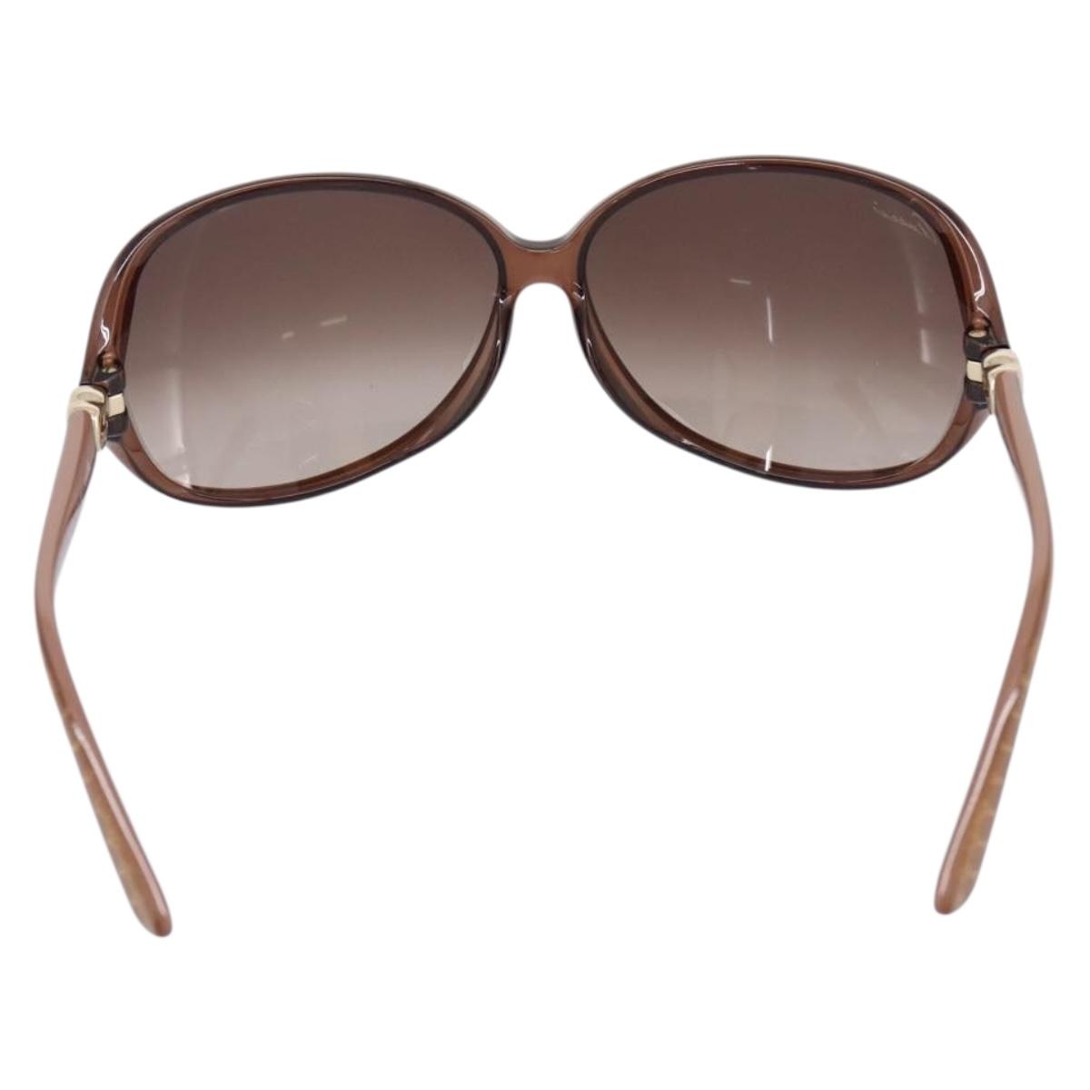 GUCCI Sunglasses plastic Brown Auth 205499M