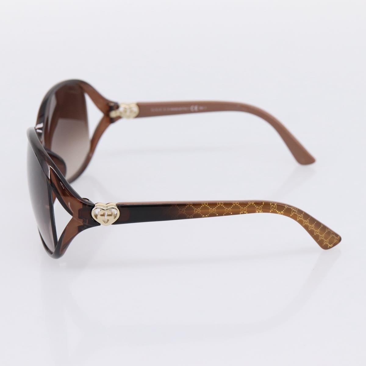 GUCCI Sunglasses plastic Brown Auth 205499M