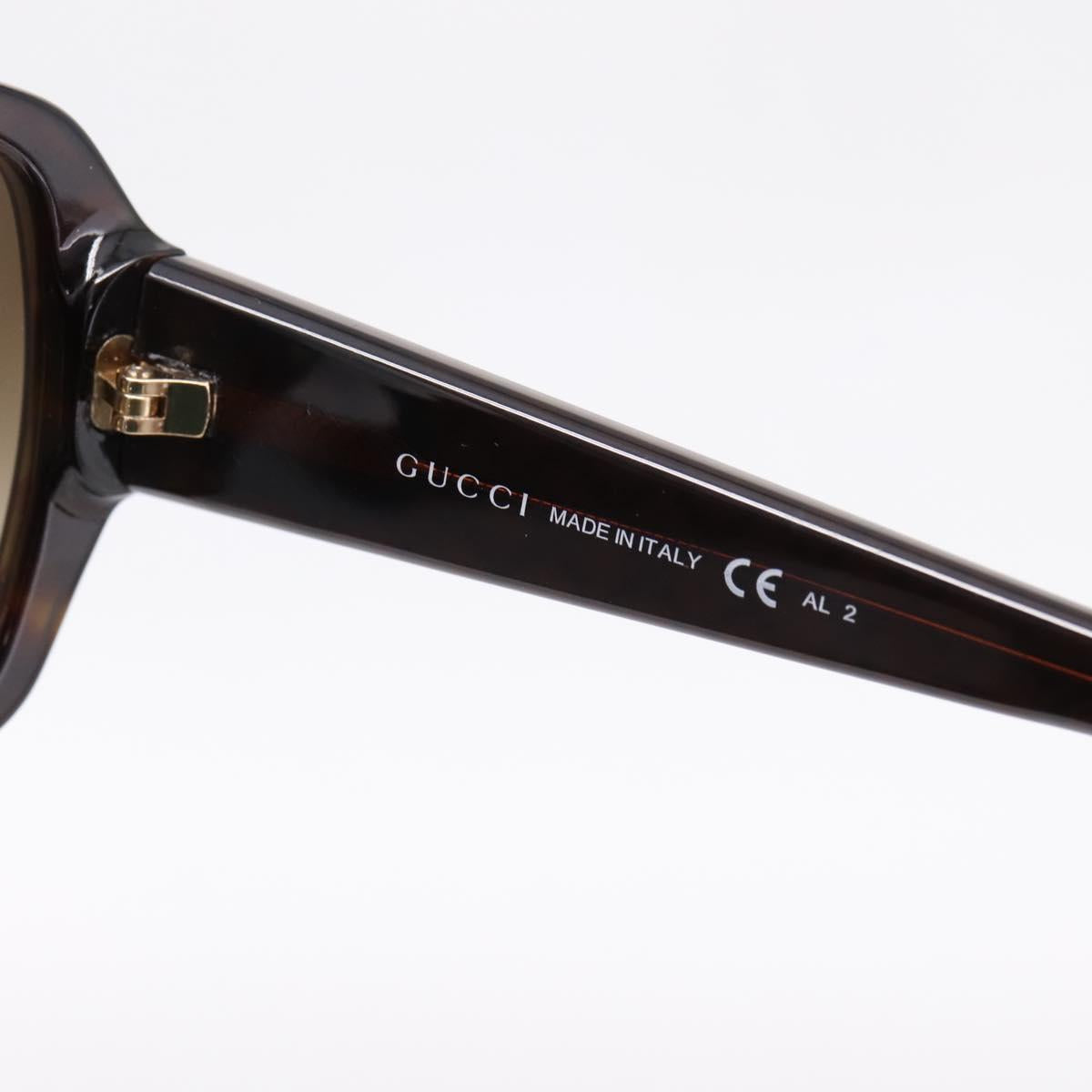 GUCCI Sunglasses plastic Brown Auth 205501M