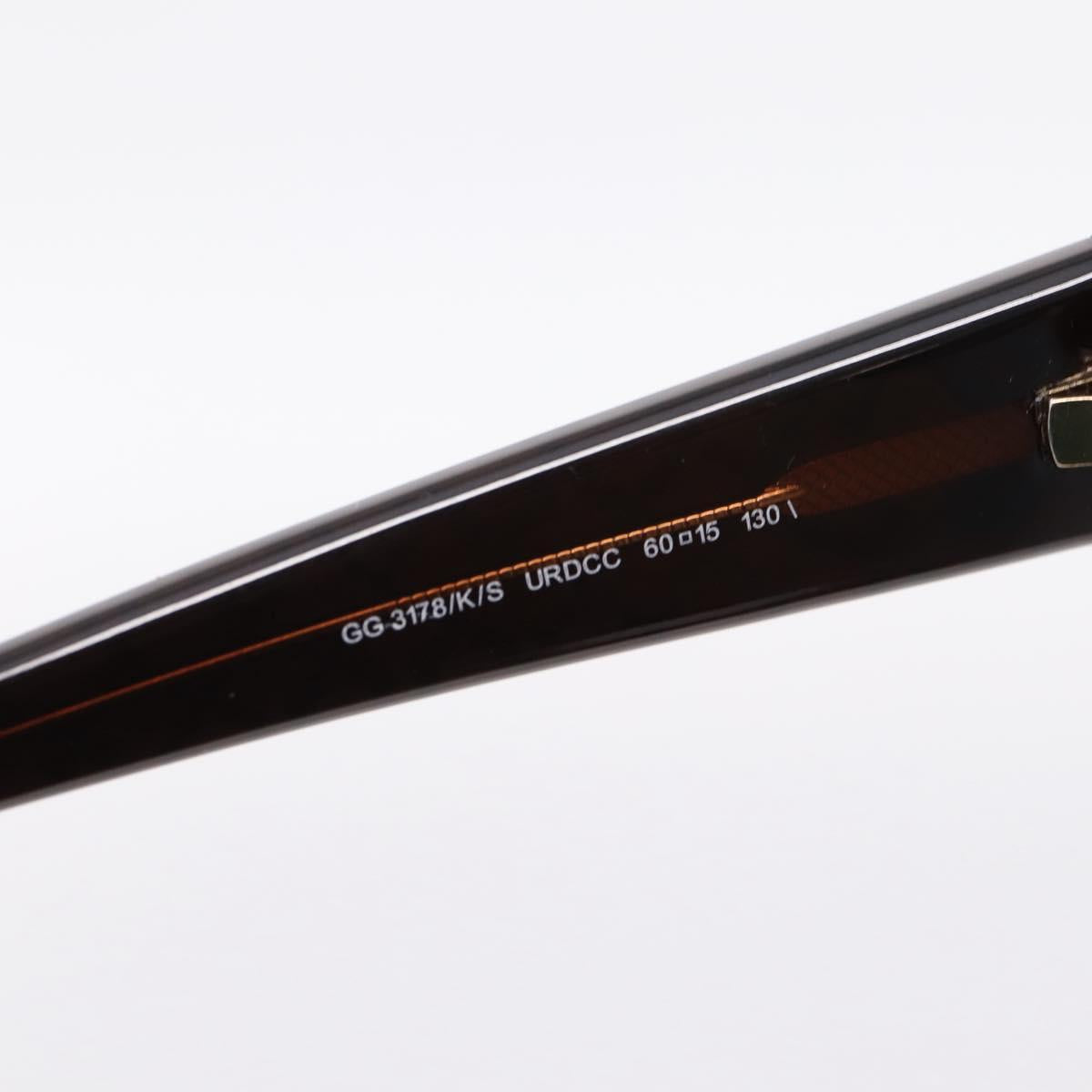 GUCCI Sunglasses plastic Brown Auth 205501M