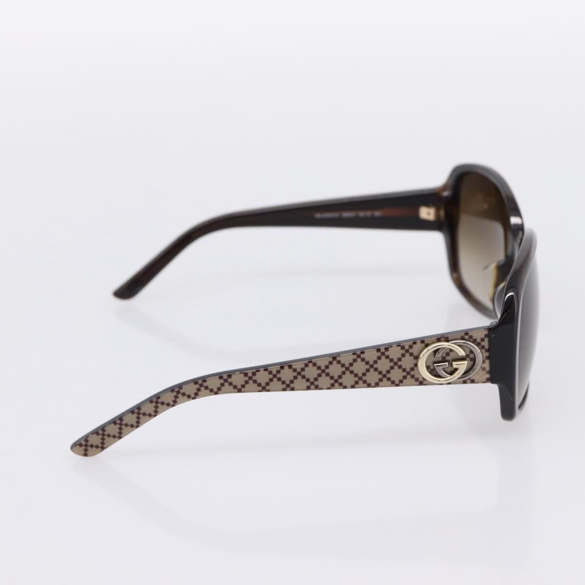 GUCCI Sunglasses plastic Brown Auth 205501M