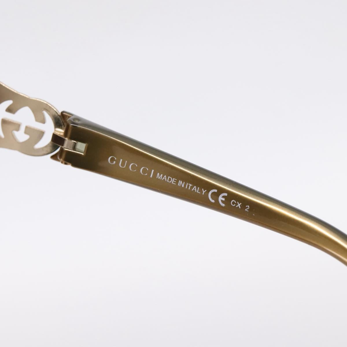 GUCCI Interlocking G Sunglasses plastic Green Auth 205502M