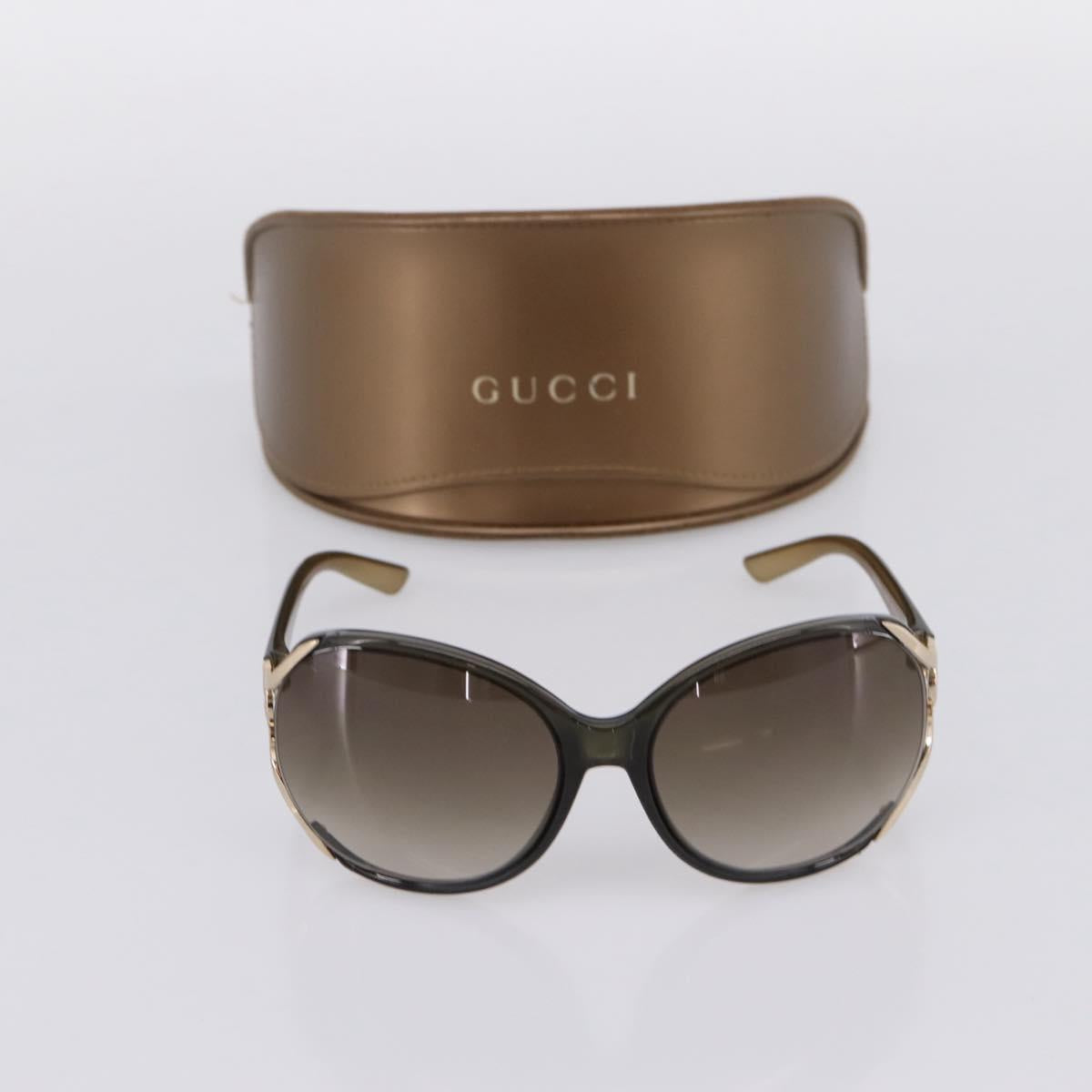 GUCCI Interlocking G Sunglasses plastic Green Auth 205502M