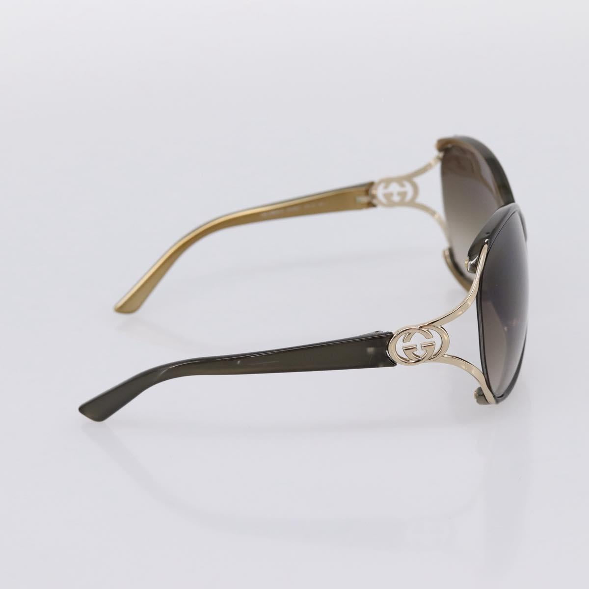 GUCCI Interlocking G Sunglasses plastic Green Auth 205502M