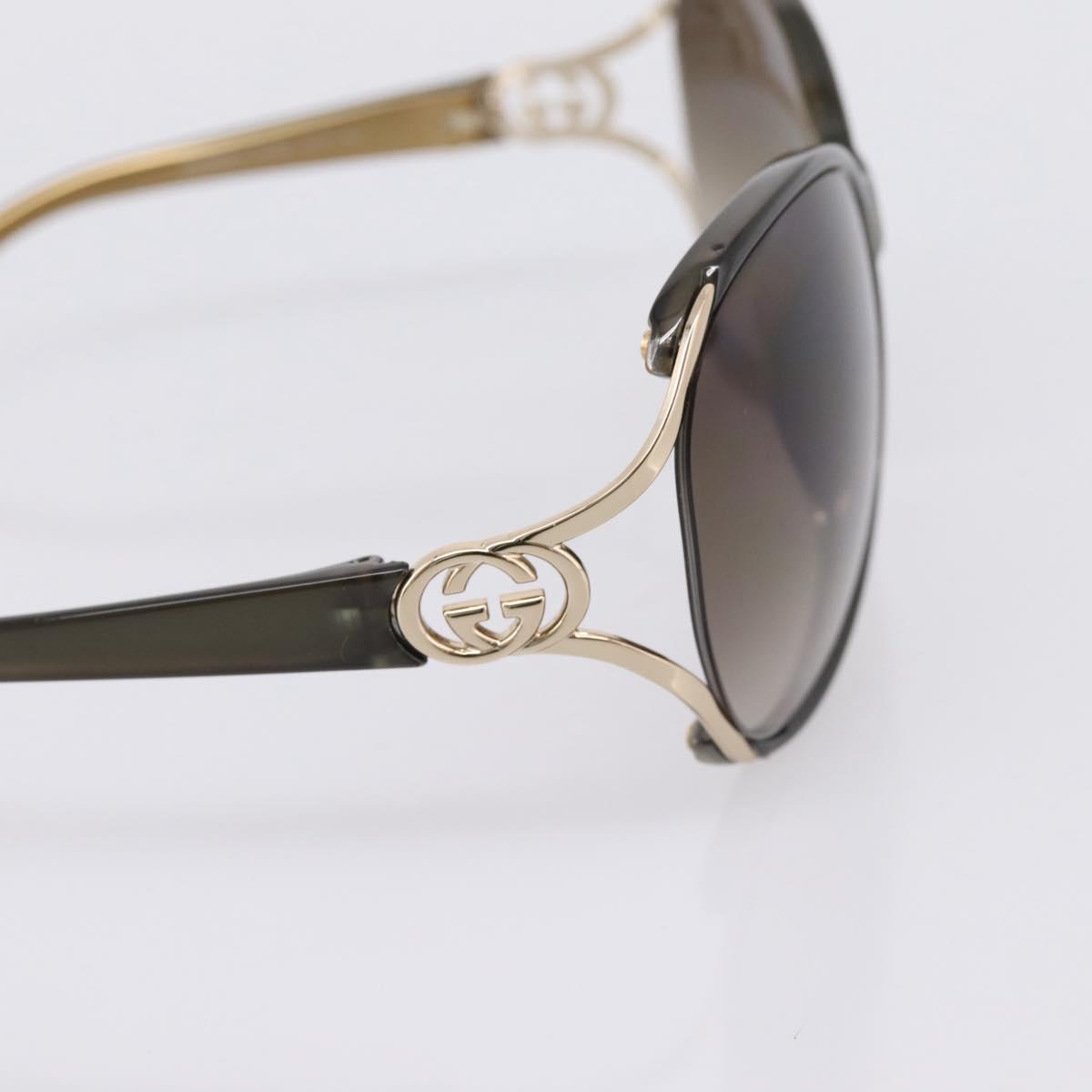 GUCCI Interlocking G Sunglasses plastic Green Auth 205502M
