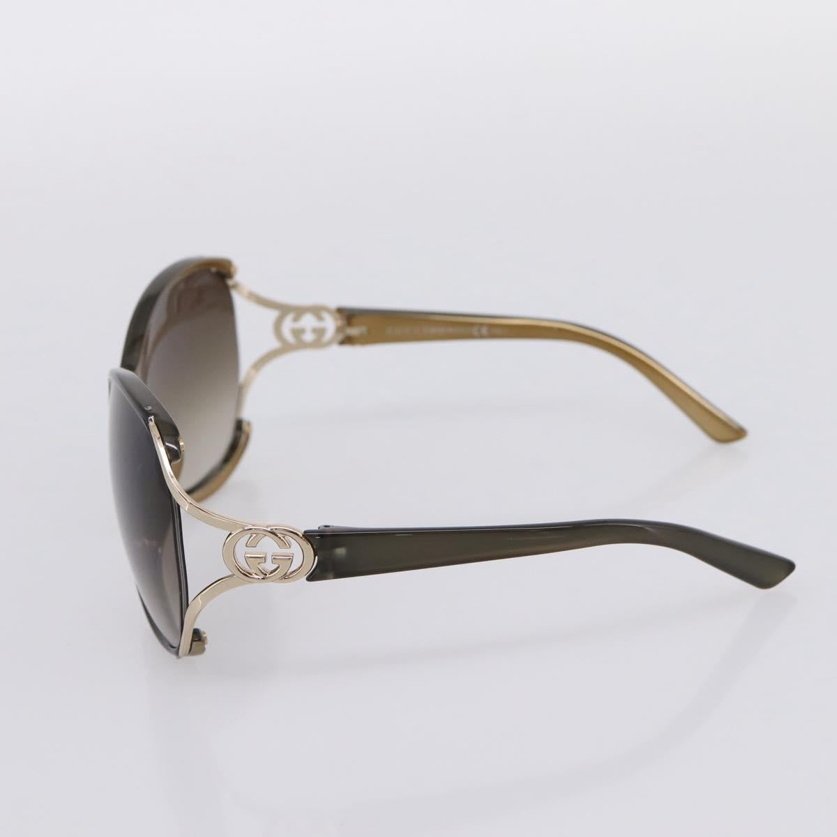 GUCCI Interlocking G Sunglasses plastic Green Auth 205502M