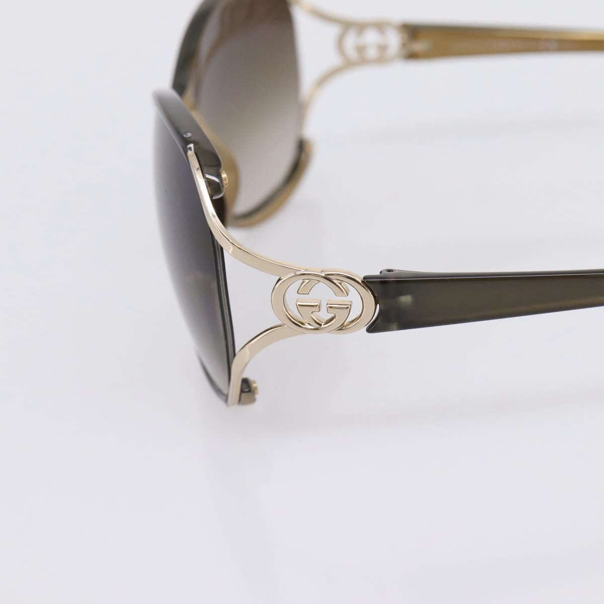 GUCCI Interlocking G Sunglasses plastic Green Auth 205502M