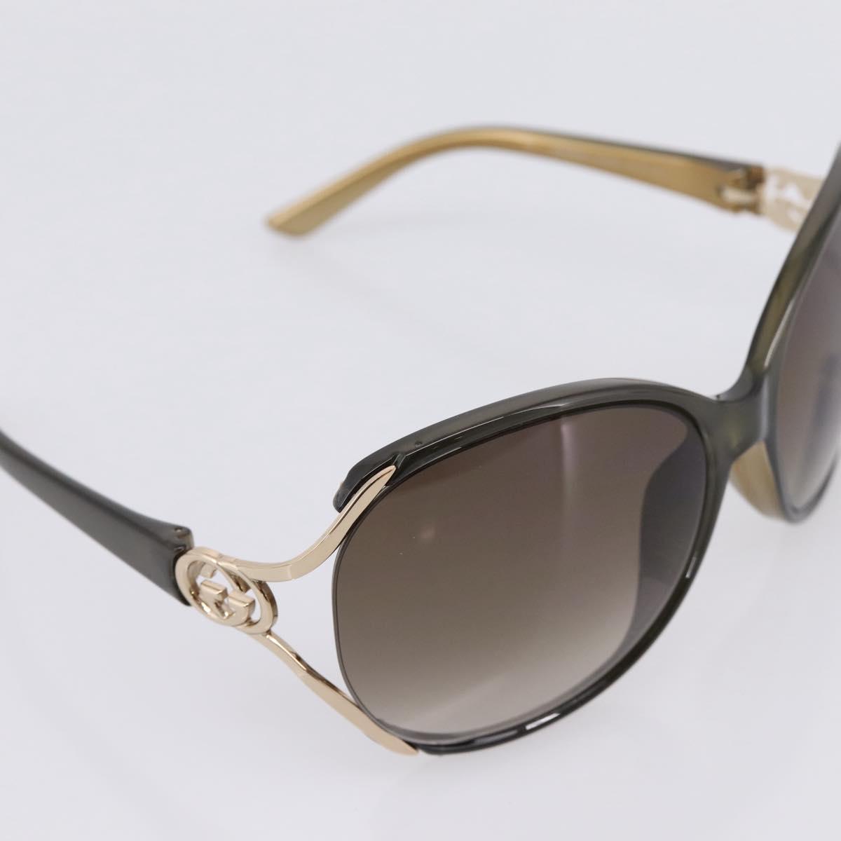 GUCCI Interlocking G Sunglasses plastic Green Auth 205502M