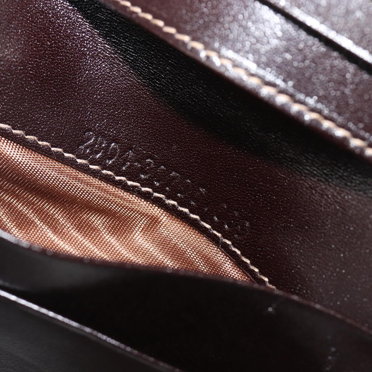 FENDI Zucca Canvas Bifold Wallet Black Brown Auth 205504V