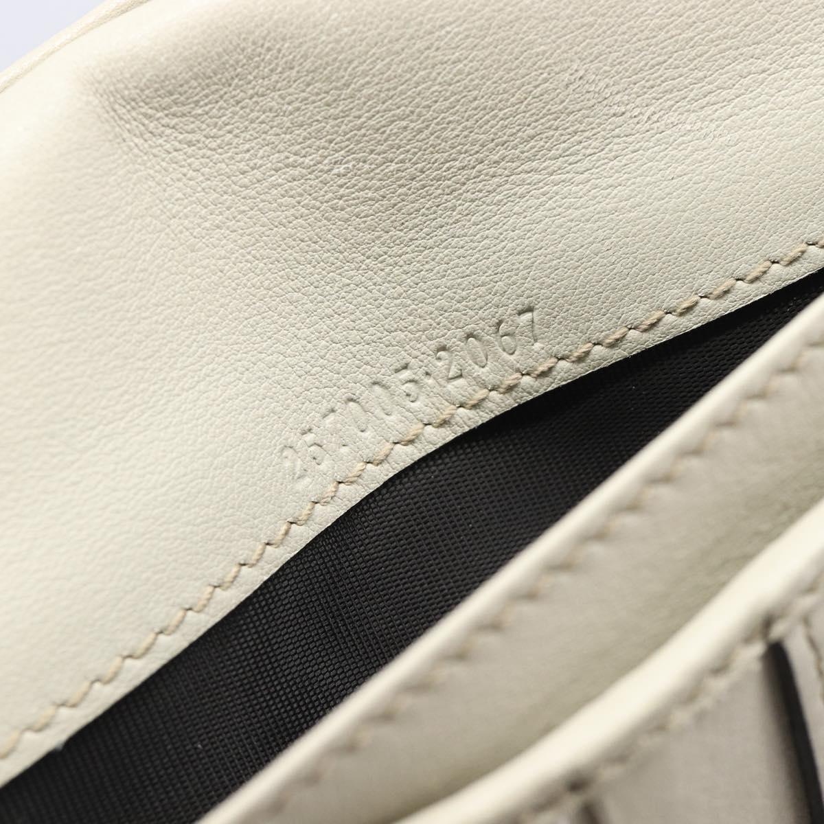 GUCCI GG Canvas Web Sherry Line Long Wallet Beige Gold Auth 205505V