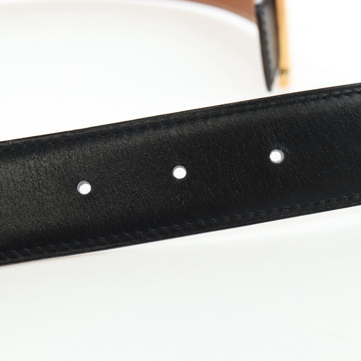 HERMES Constance H belt Belt Leather 65 Black Auth 205508M