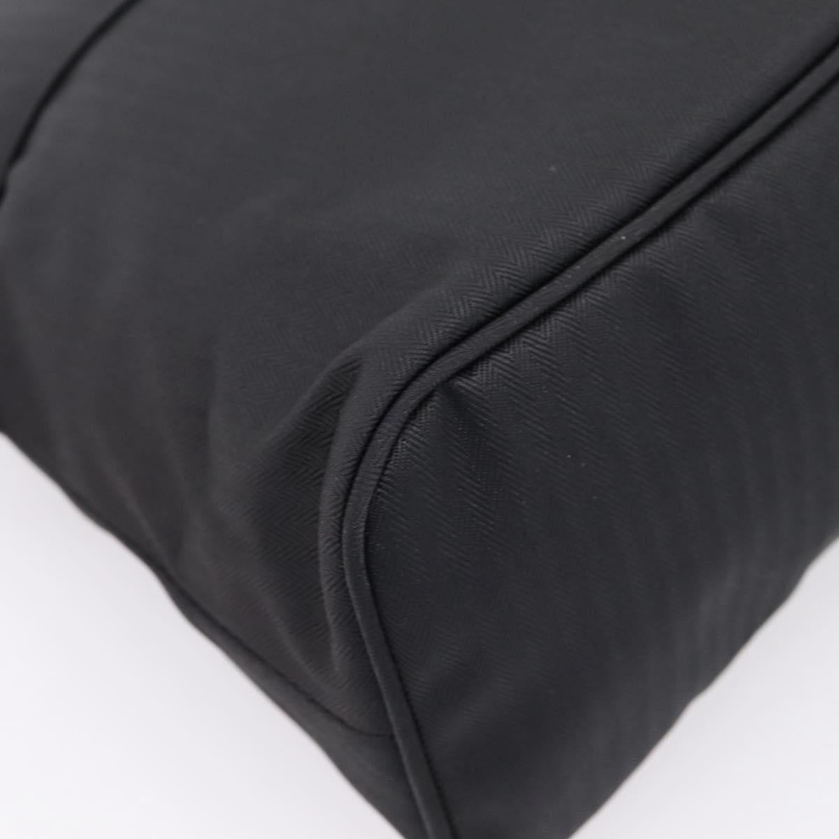 HERMES Bolide Pouch 30 Pouch Canvas Black Silver Auth 205509M