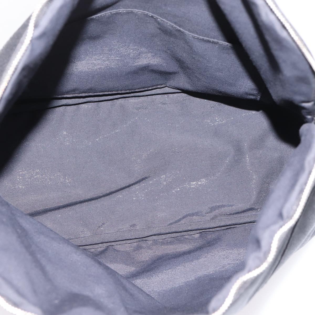 HERMES Bolide Pouch 30 Pouch Canvas Black Silver Auth 205509M