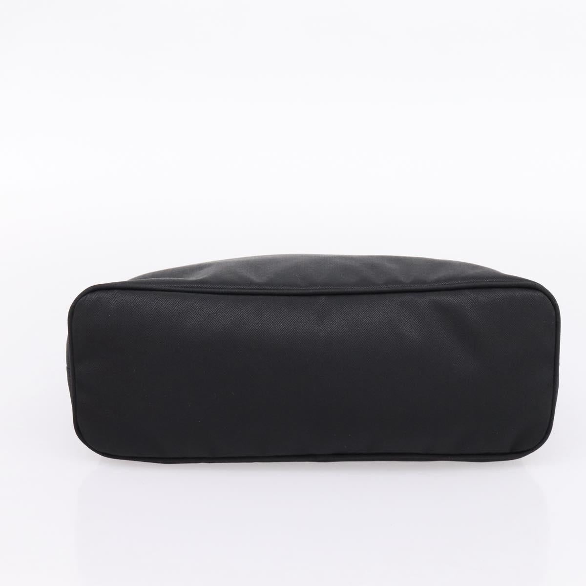 HERMES Bolide Pouch 30 Pouch Canvas Black Silver Auth 205509M