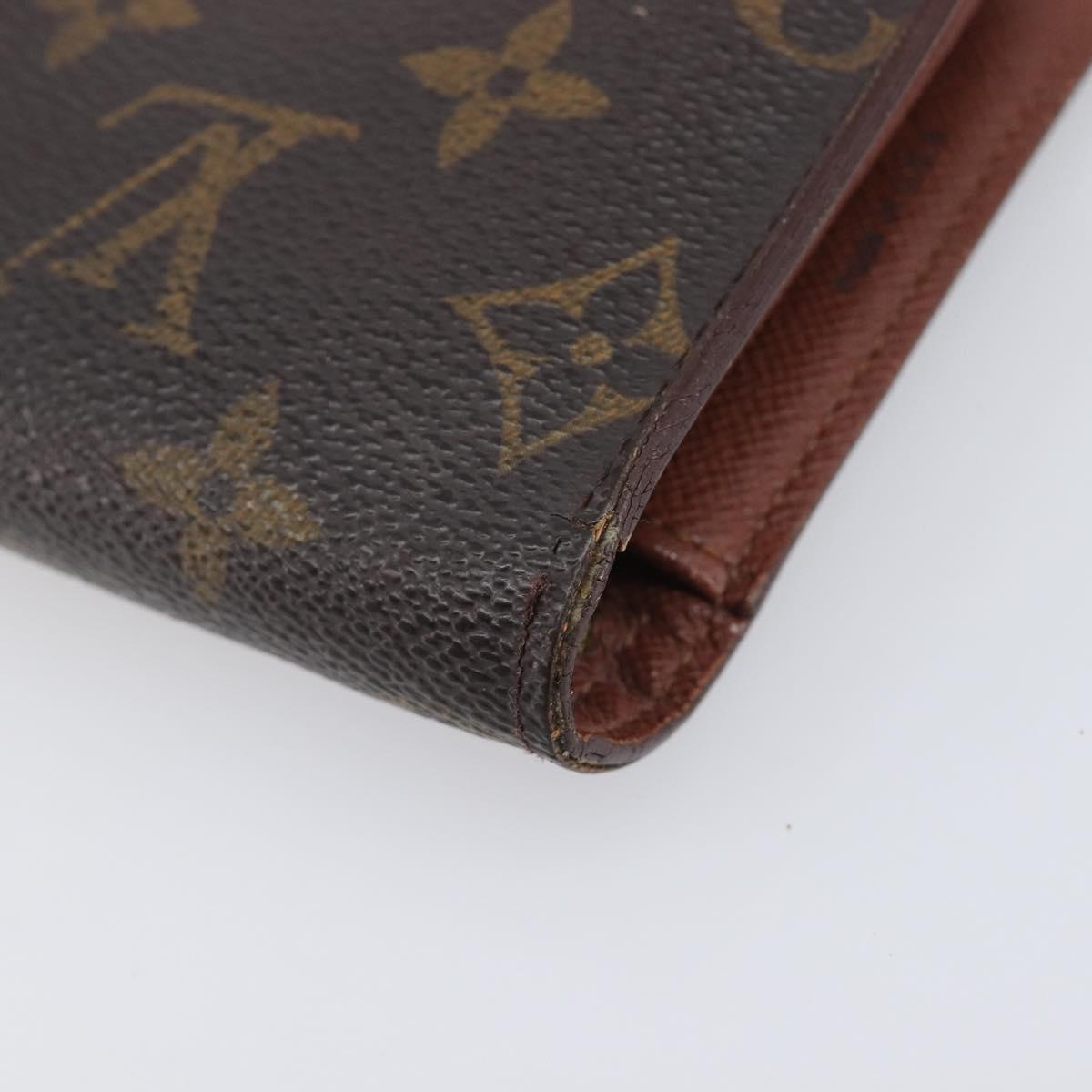 LOUIS VUITTON Monogram Continental Clutch Wallet T61217 LV Auth 205513