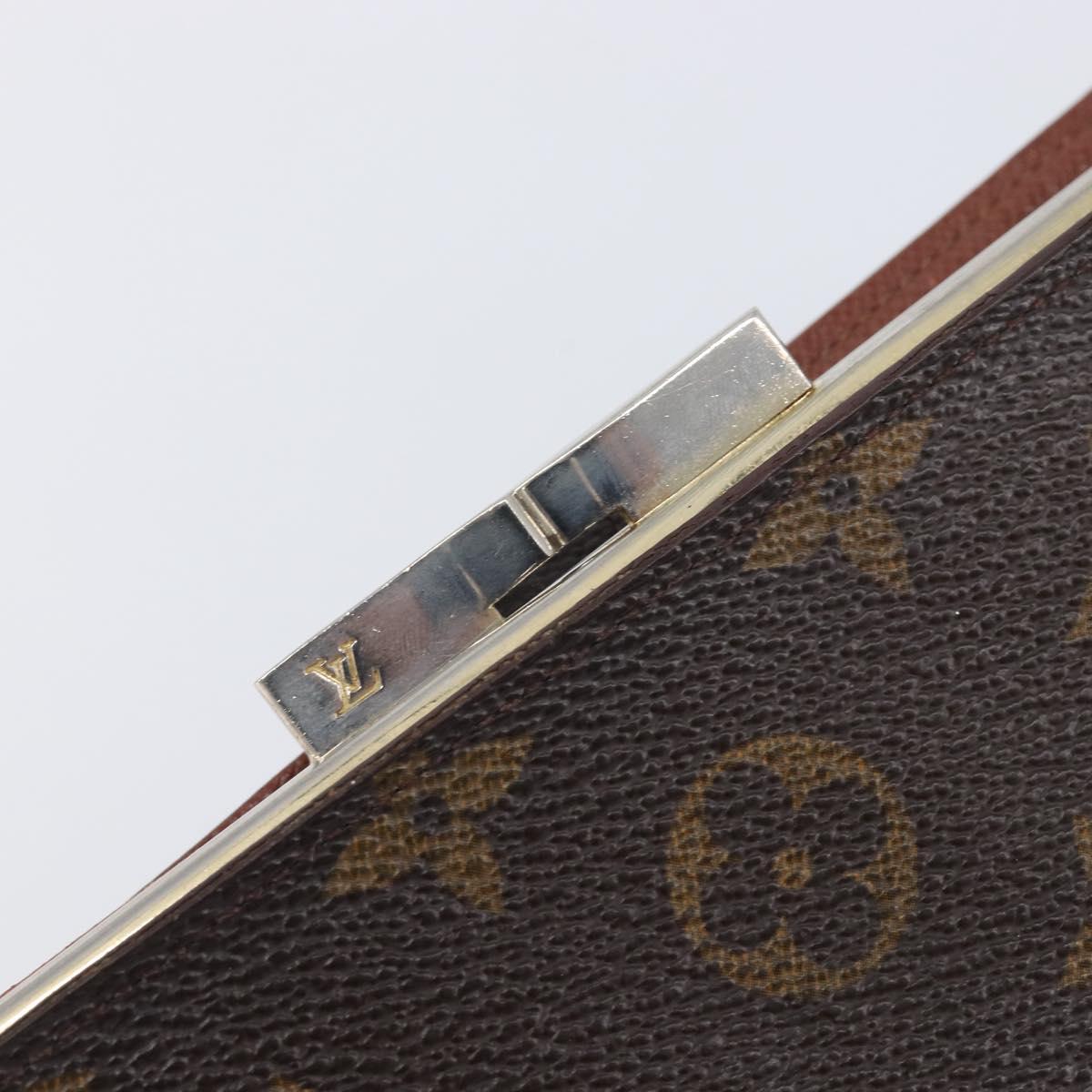 LOUIS VUITTON Monogram Continental Clutch Wallet T61217 LV Auth 205513