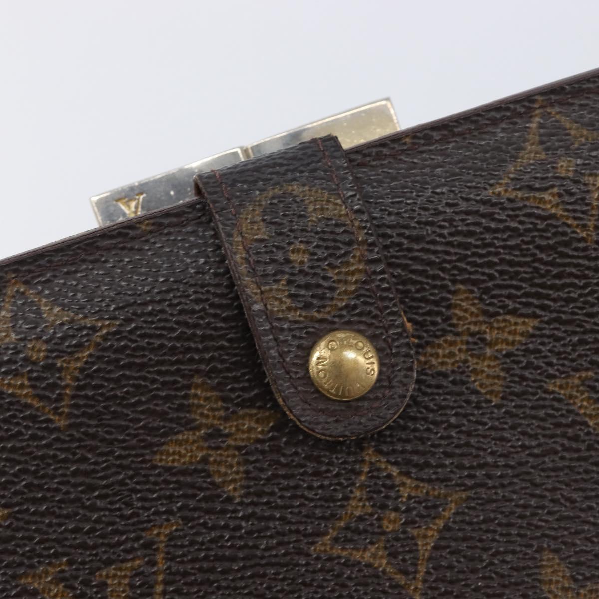 LOUIS VUITTON Monogram Continental Clutch Wallet T61217 LV Auth 205513