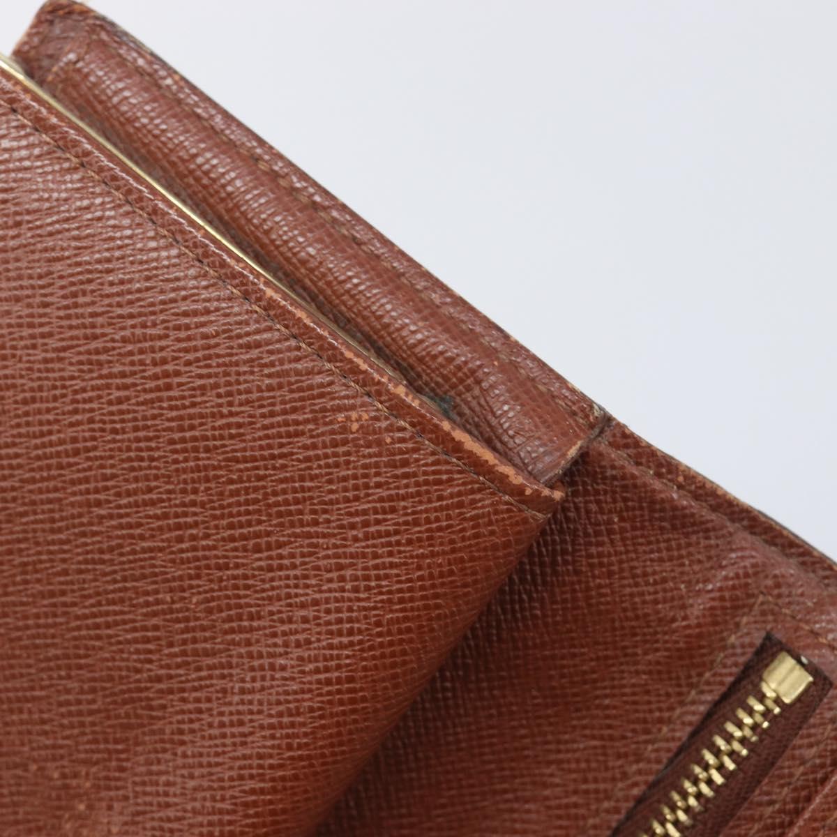 LOUIS VUITTON Monogram Continental Clutch Wallet T61217 LV Auth 205513