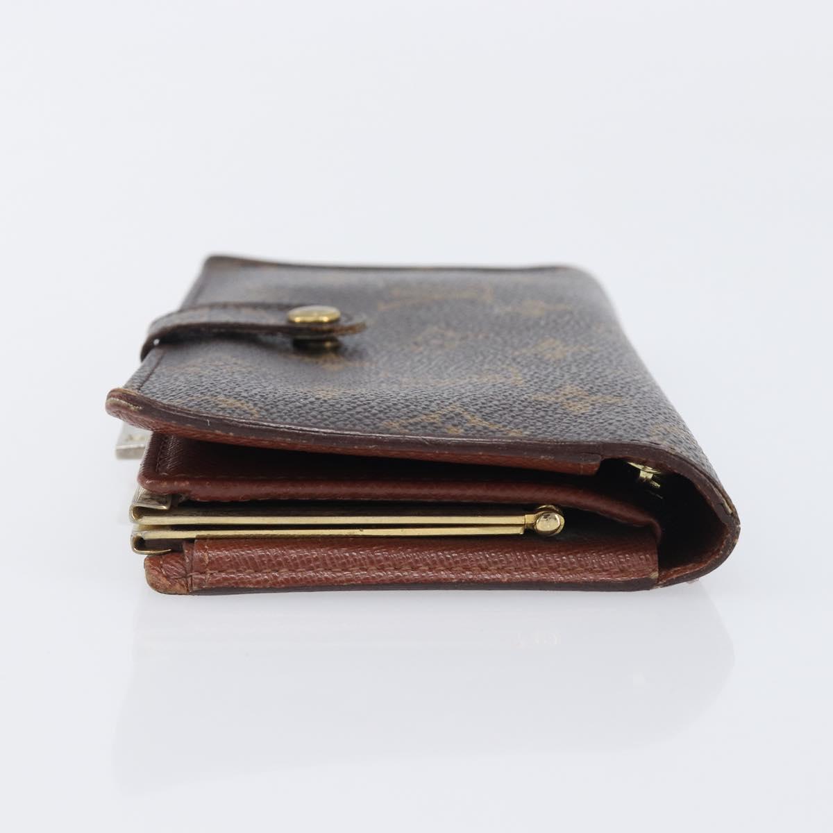 LOUIS VUITTON Monogram Continental Clutch Wallet T61217 LV Auth 205513